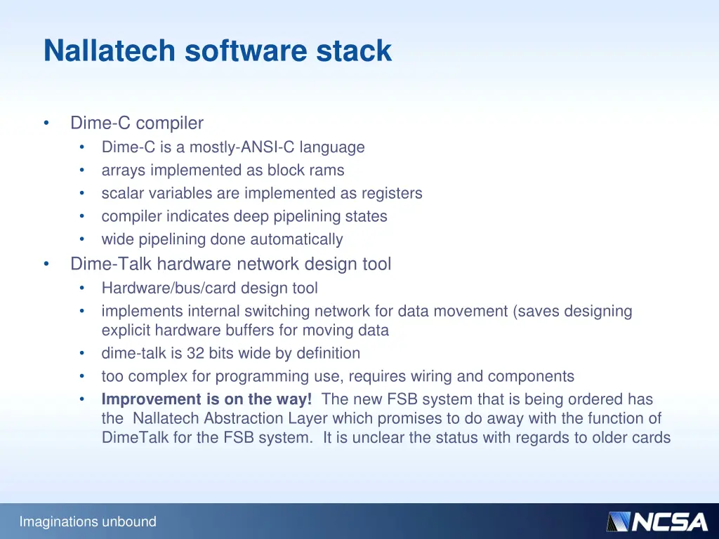 nallatech software stack