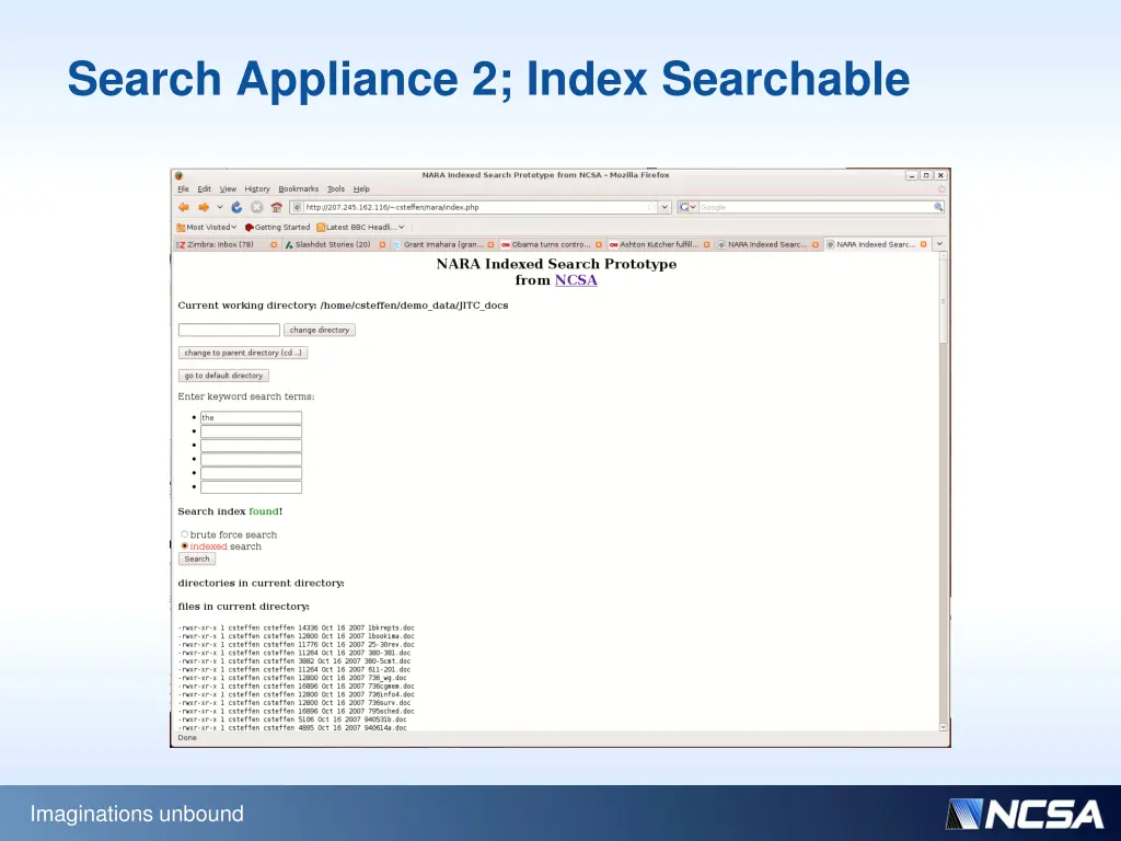 search appliance 2 index searchable