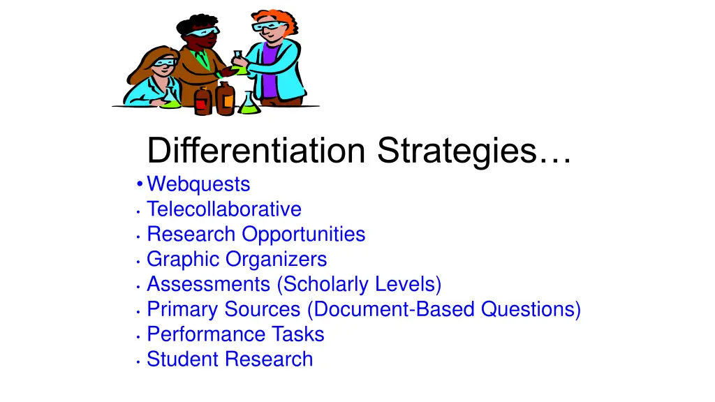 differentiation strategies webquests