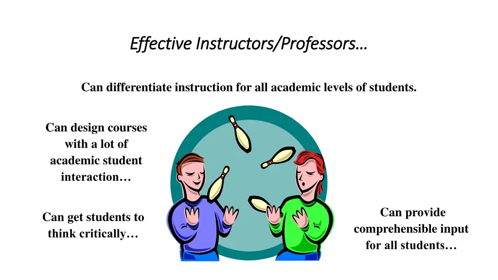 effective instructors professors effective