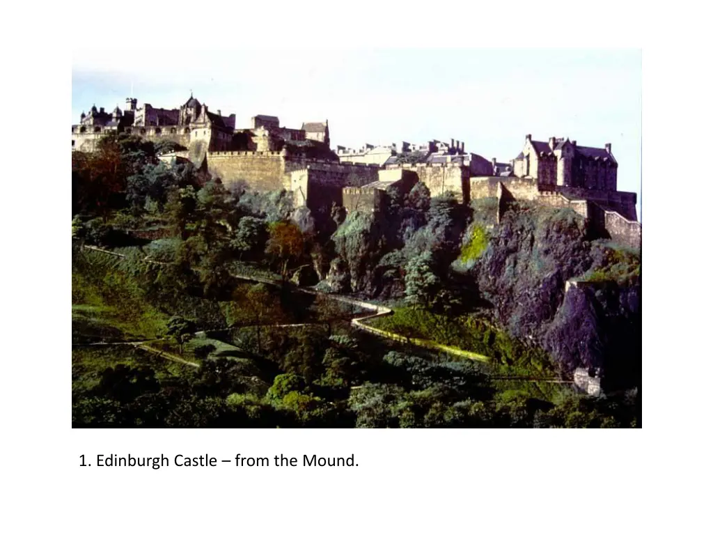 1 edinburgh castle from the mound