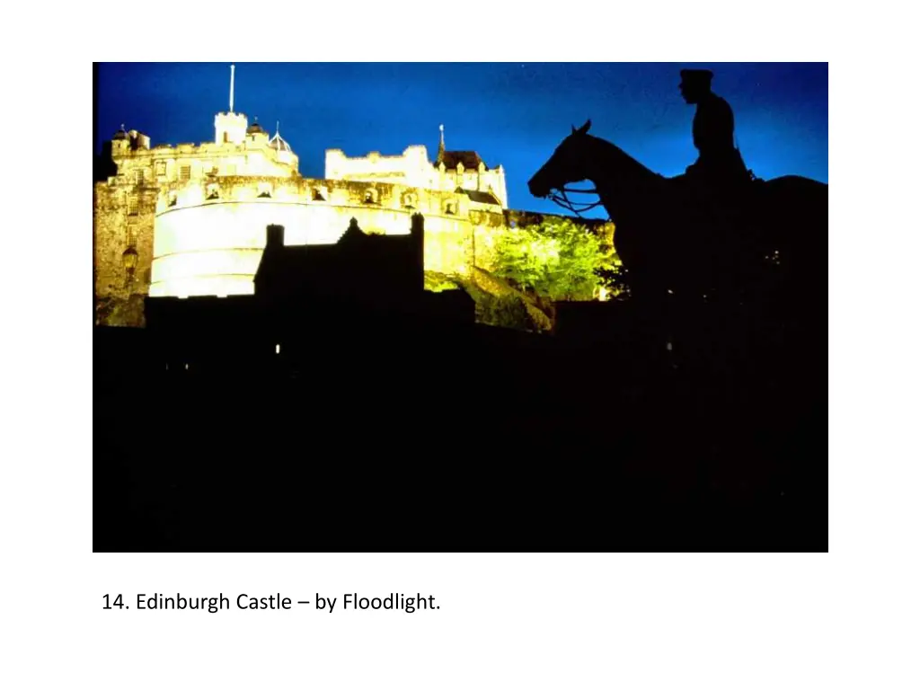 14 edinburgh castle by floodlight