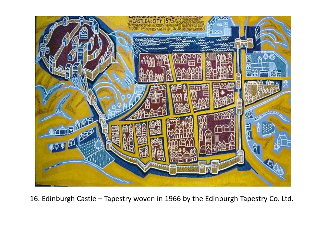 16 edinburgh castle tapestry woven in 1966