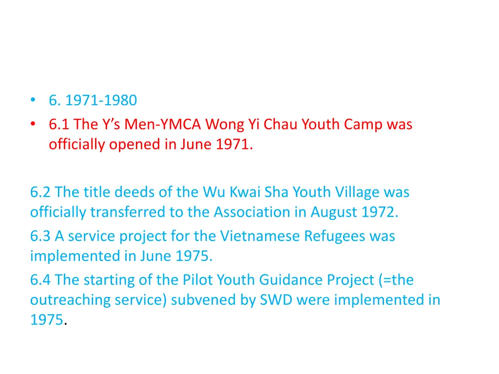 6 1971 1980 6 1 the y s men ymca wong yi chau