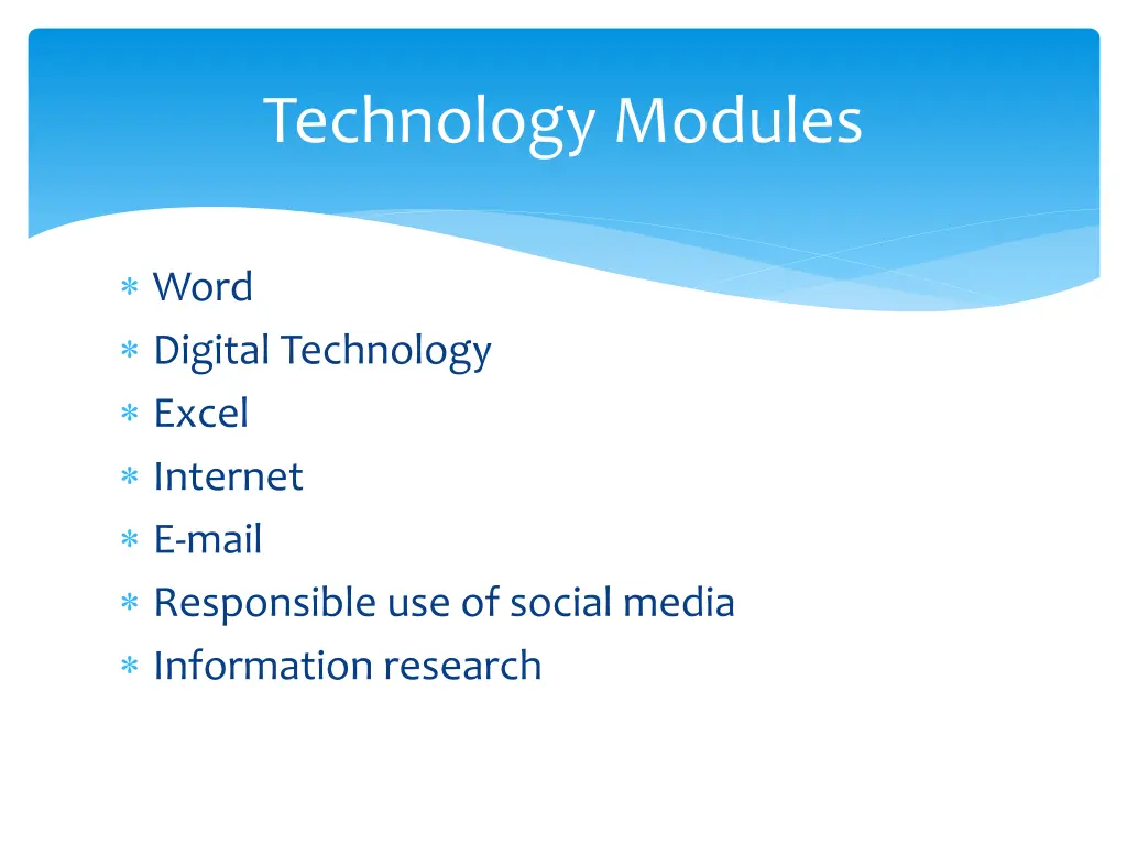 technology modules