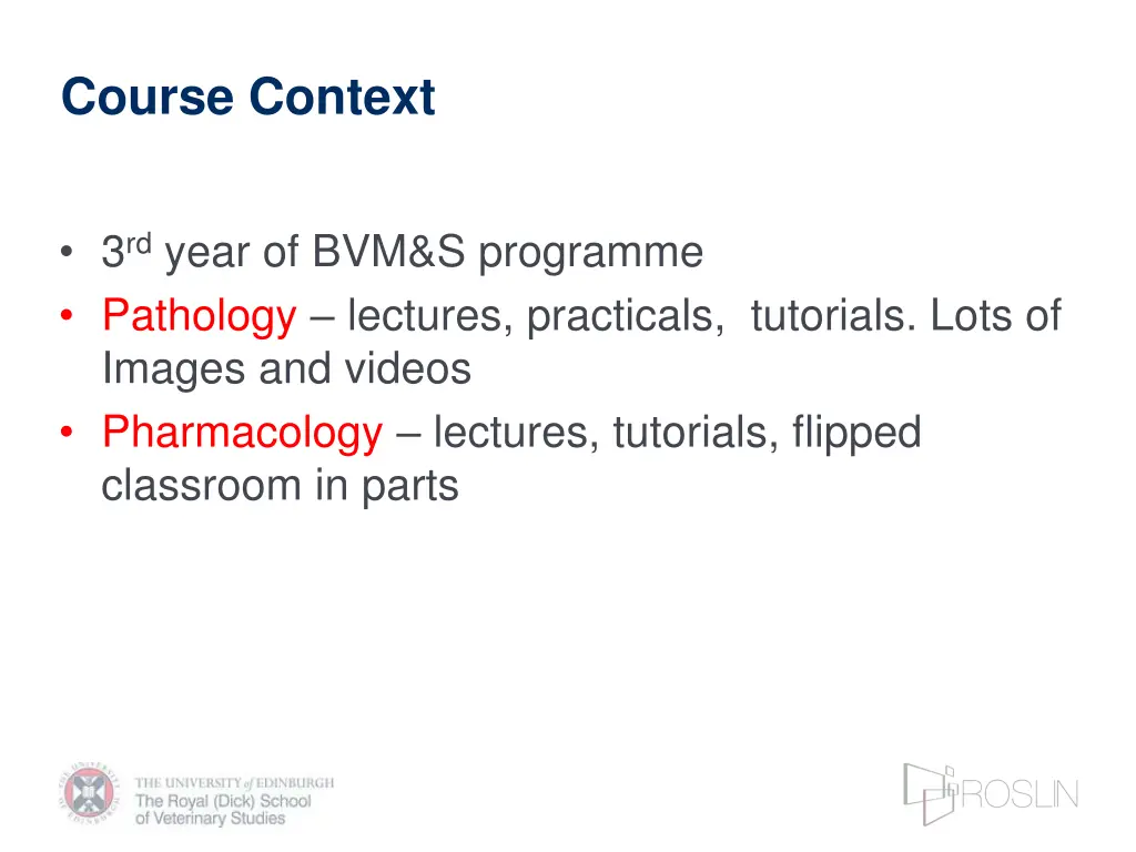 course context