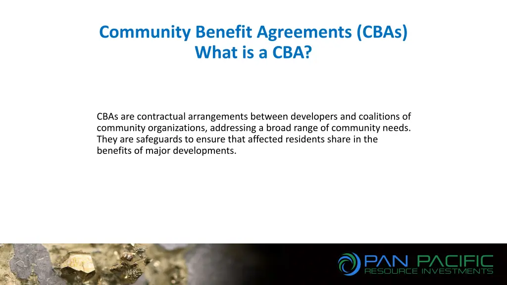 community benefit agreements cbas what is a cba