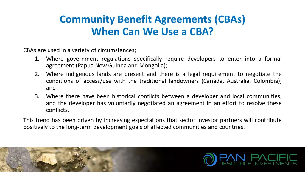 community benefit agreements cbas when