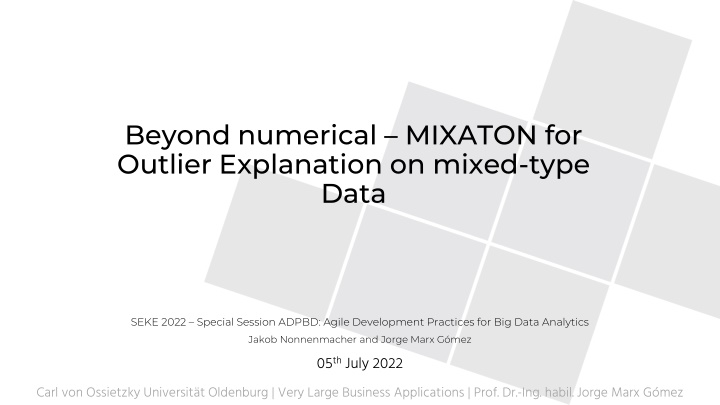 beyond numerical mixaton for outlier explanation