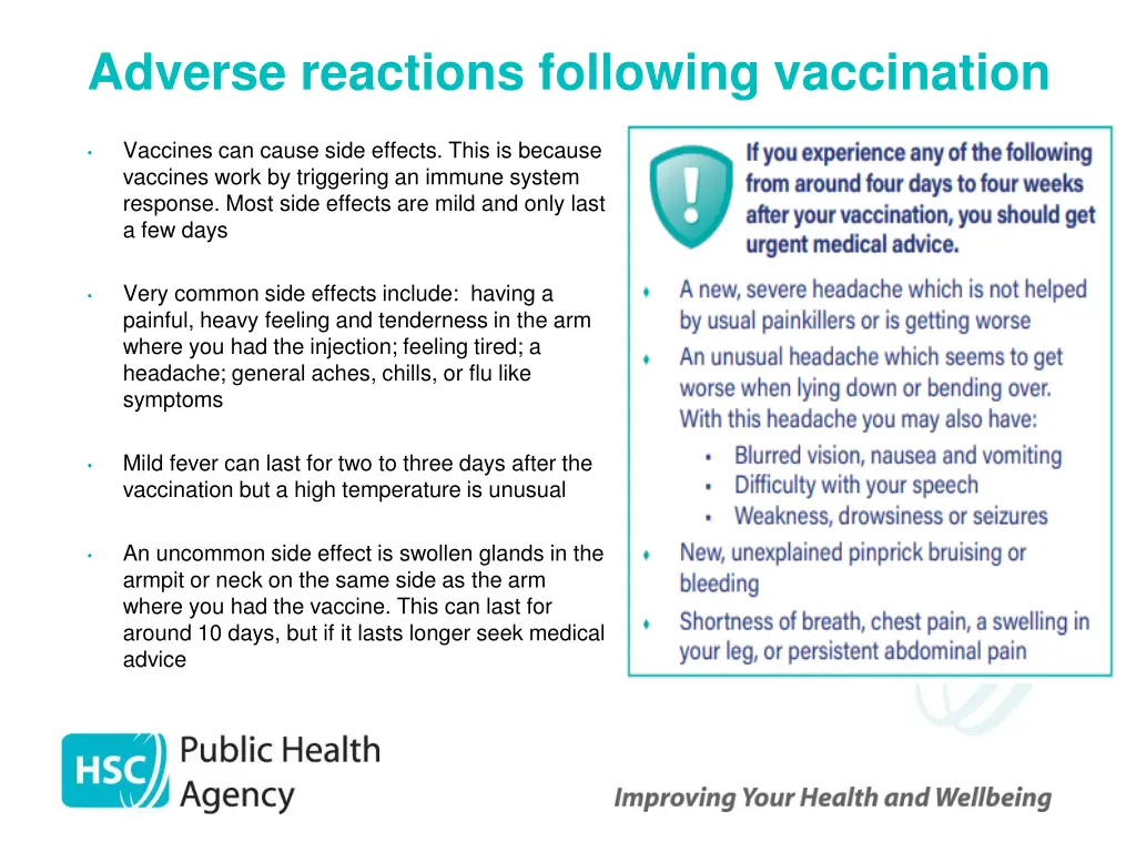 adverse reactions following vaccination