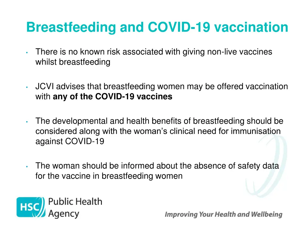 breastfeeding and covid 19 vaccination