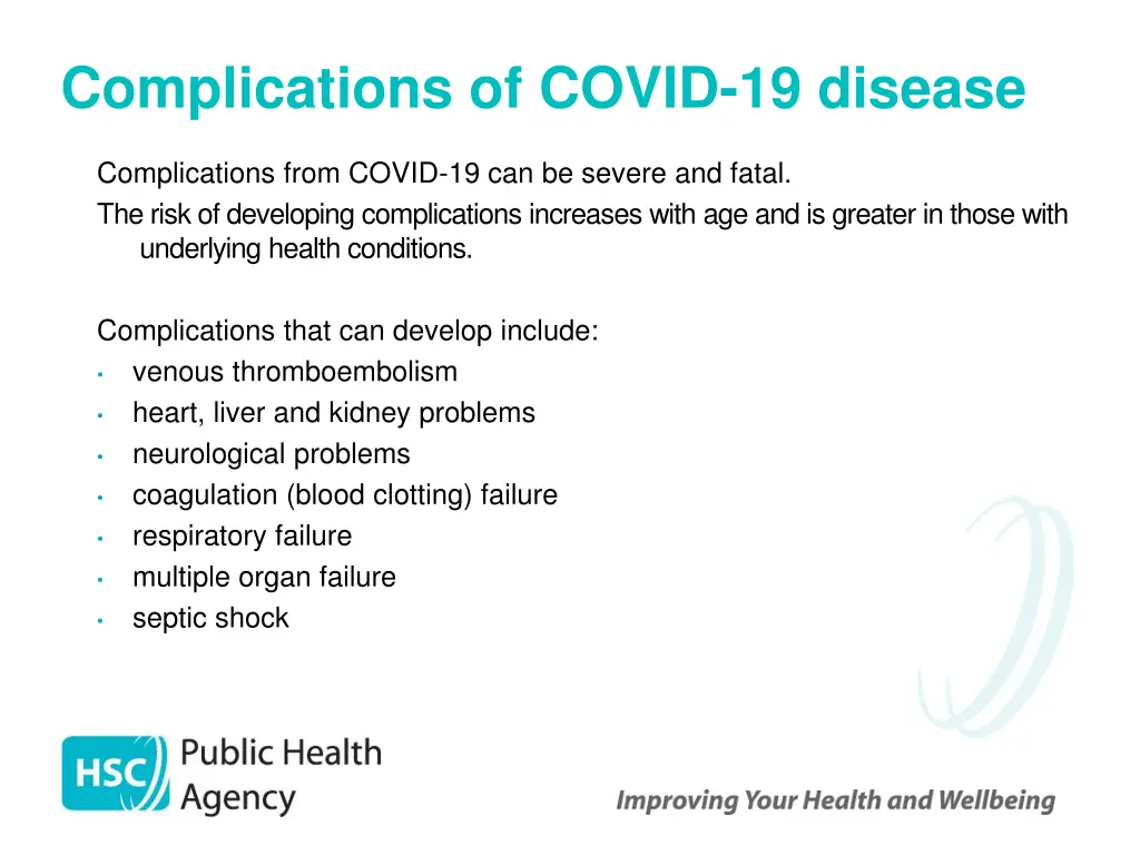 complications of covid 19 disease