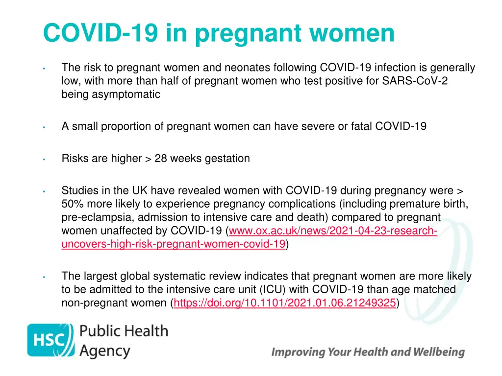 covid 19 in pregnant women