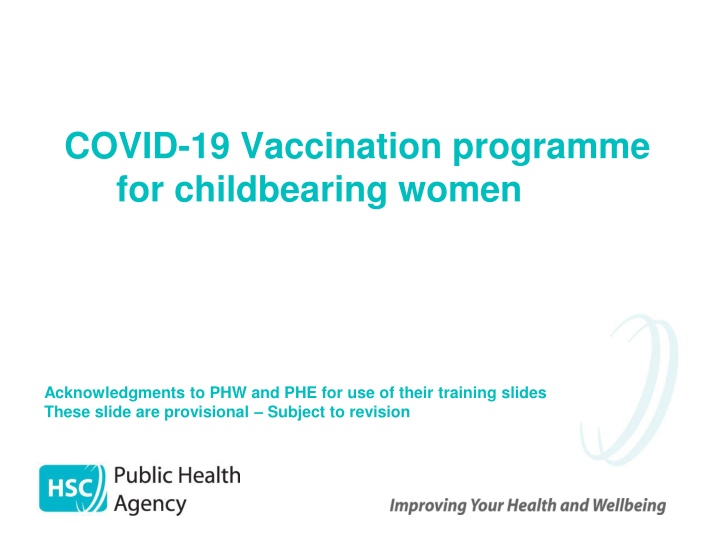 covid 19 vaccination programme for childbearing