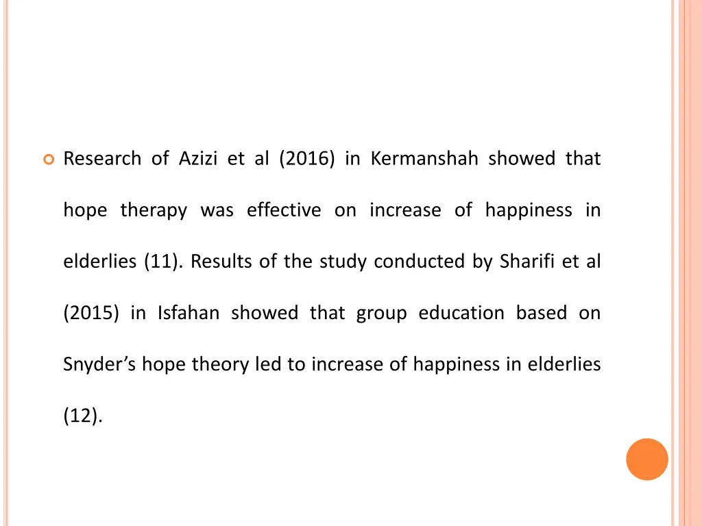 research of azizi et al 2016 in kermanshah showed