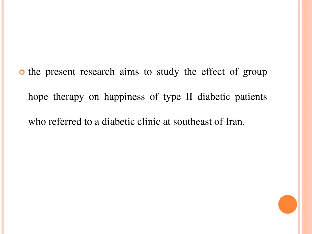 the present research aims to study the effect