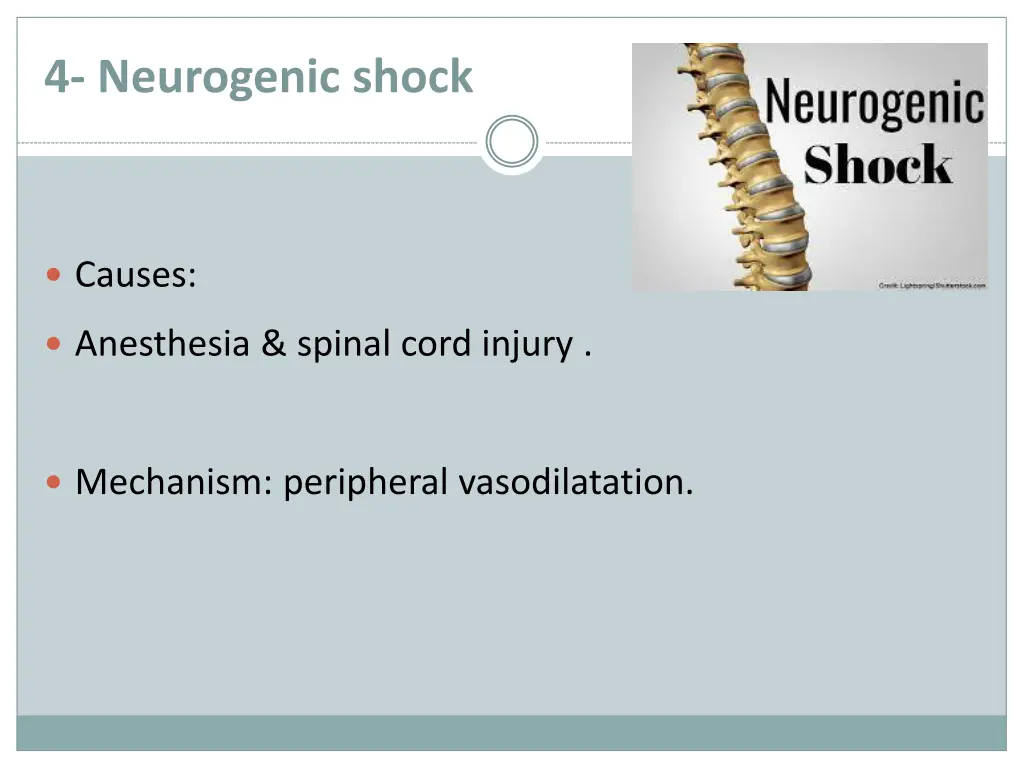 4 neurogenic shock