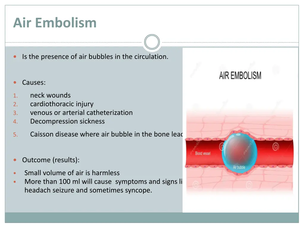 air embolism