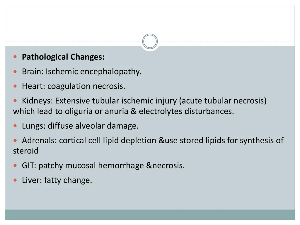 pathological changes