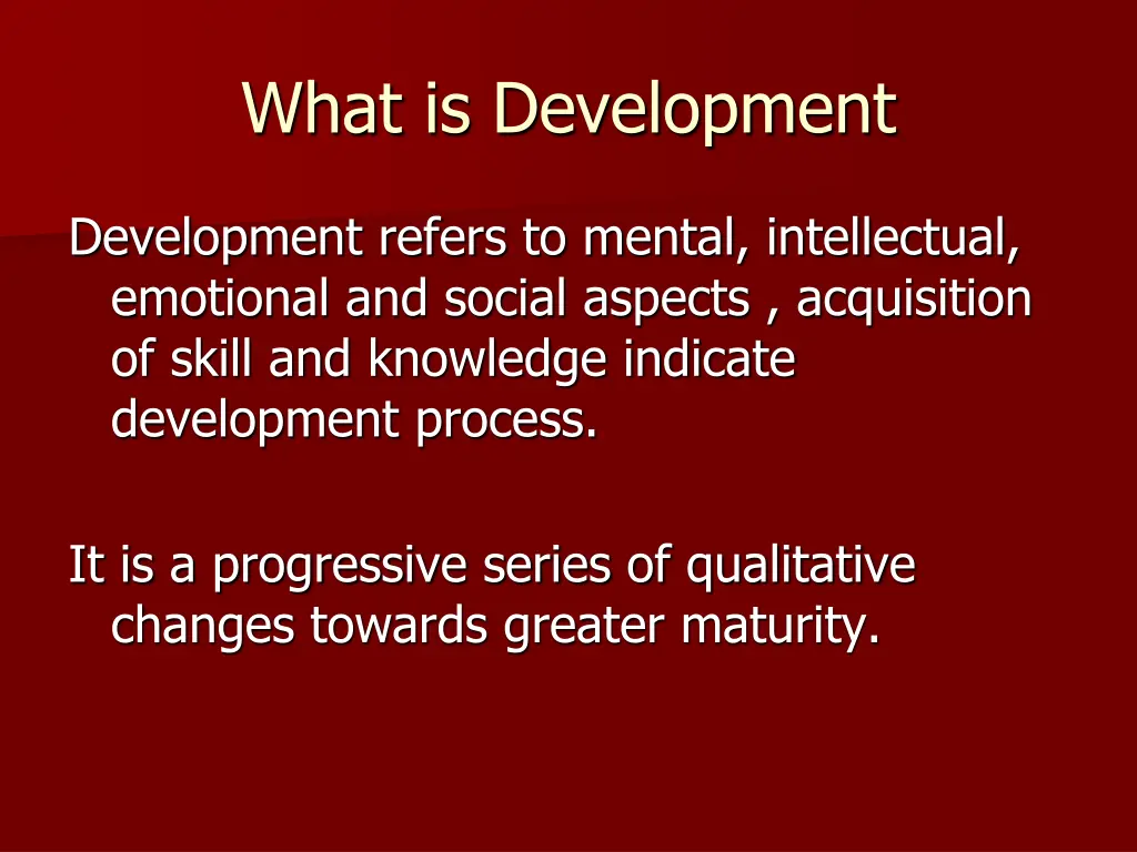 what is development