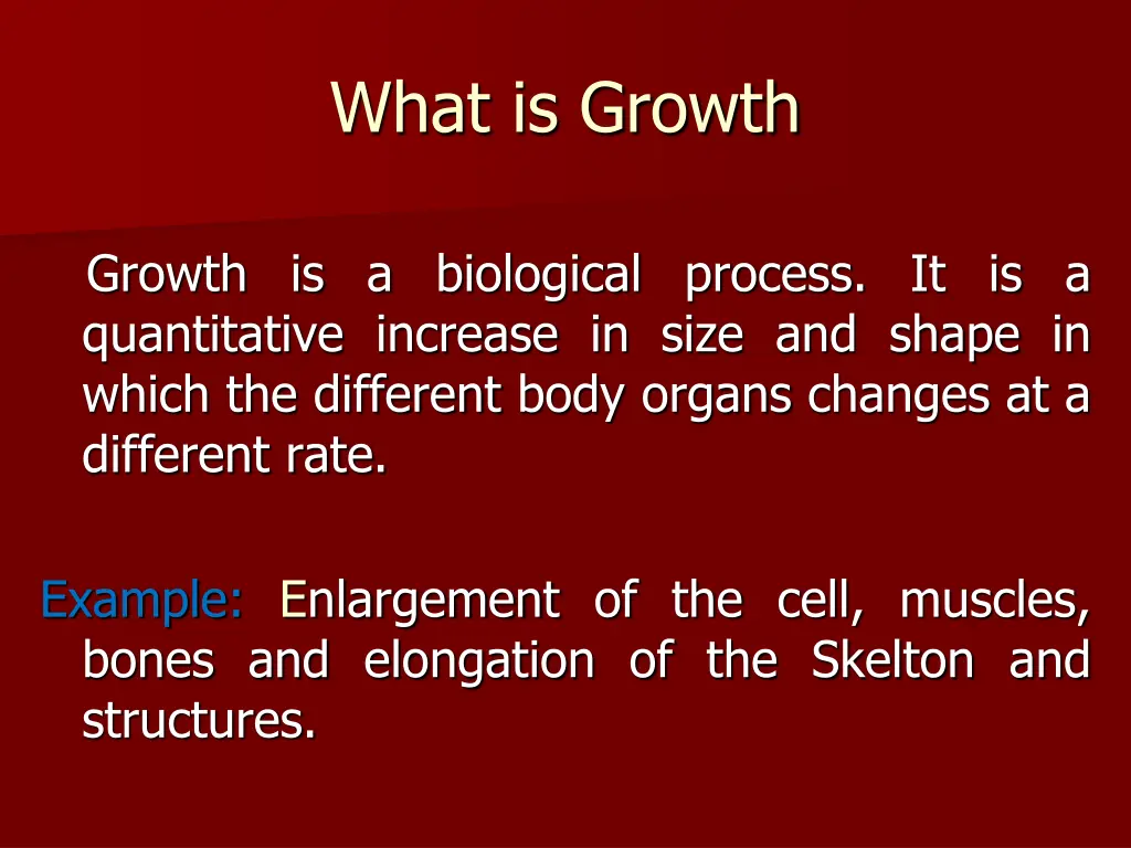 what is growth