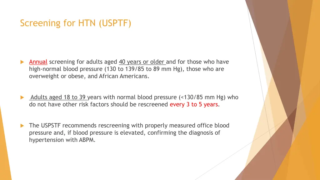 screening for htn usptf