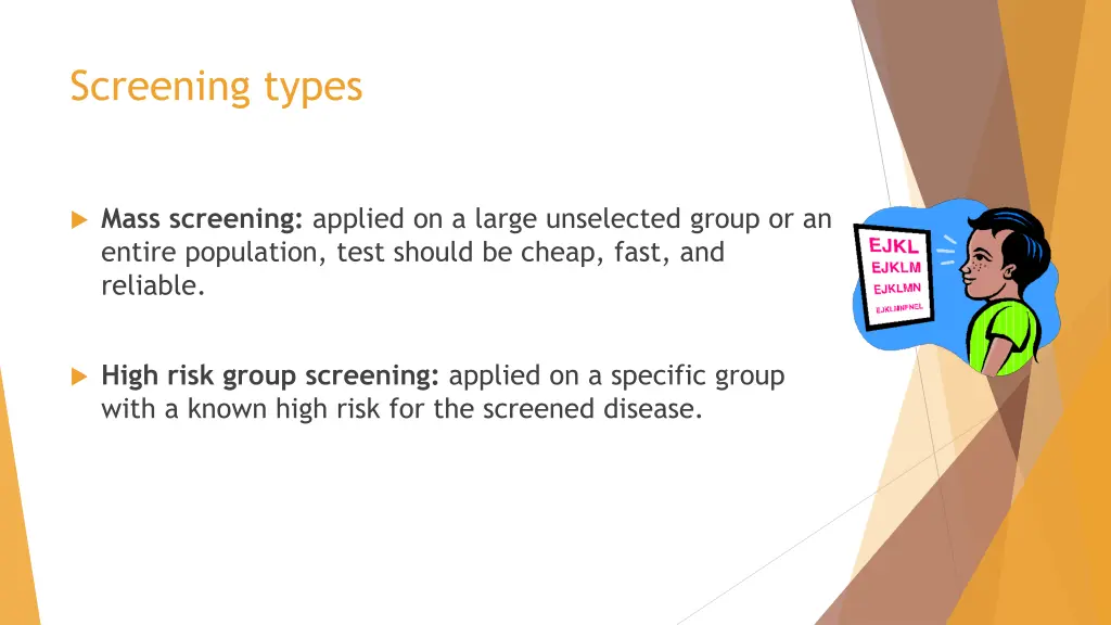 screening types