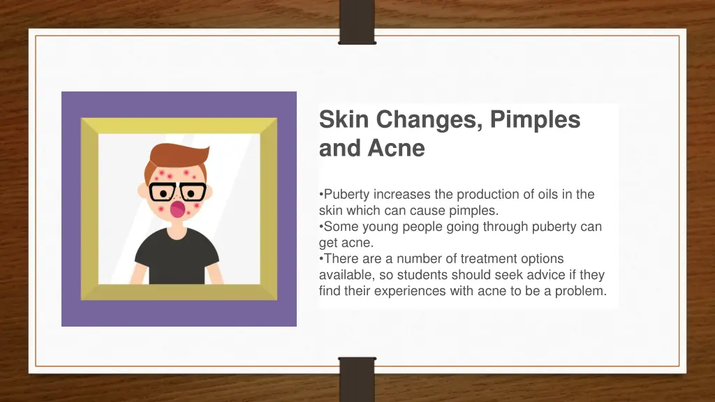 skin changes pimples and acne