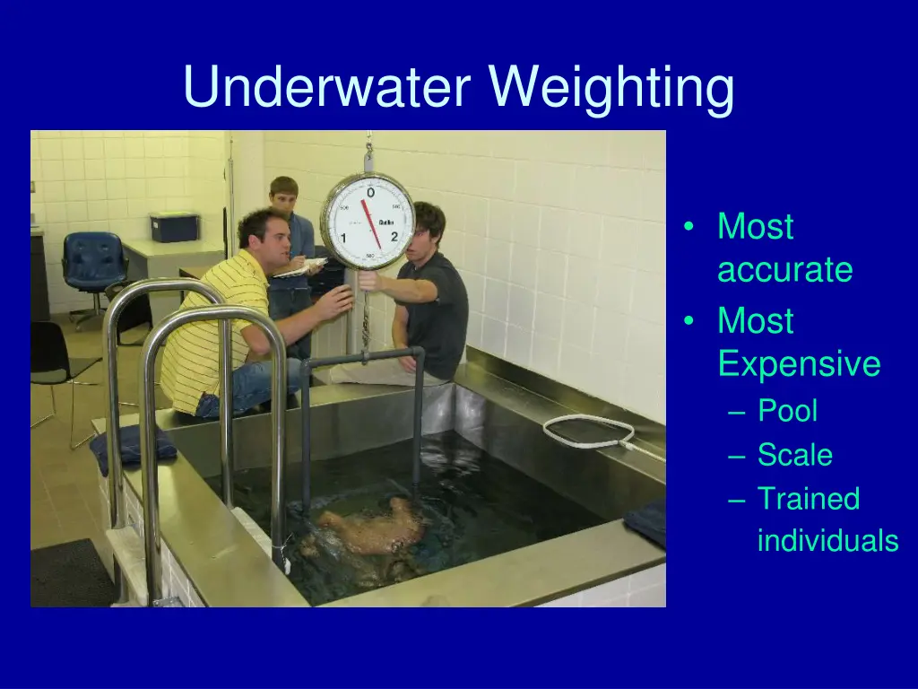 underwater weighting