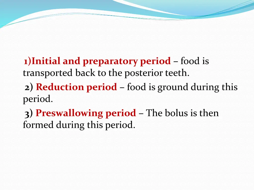 1 initial and preparatory period food