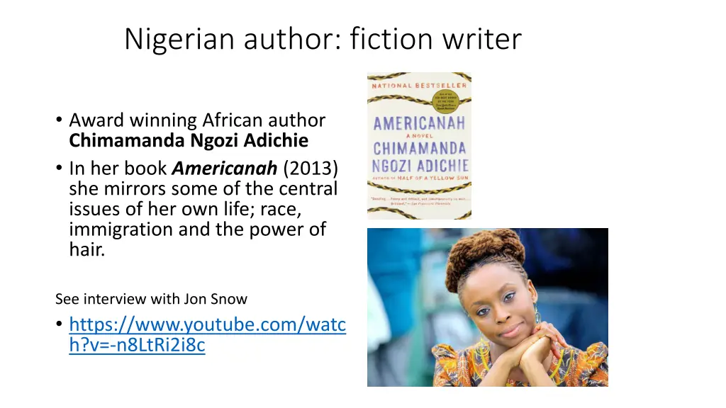 nigerian author fiction writer