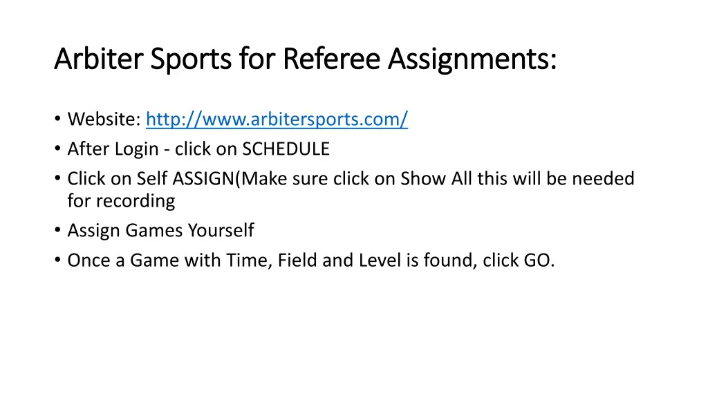 arbiter sports for referee assignments arbiter