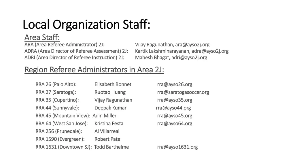 local organization staff local organization staff