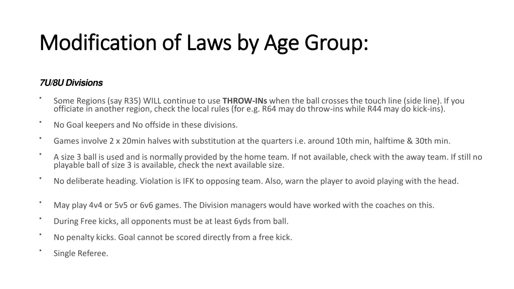 modification of laws by age group modification 1