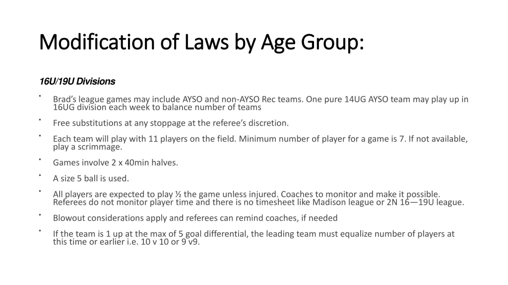 modification of laws by age group modification 4