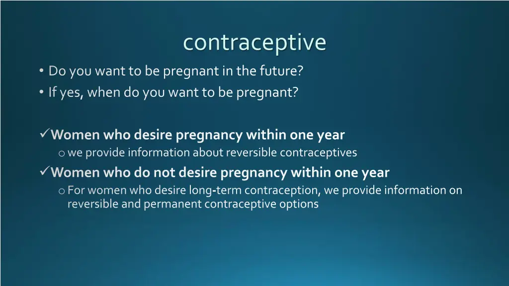 contraceptive