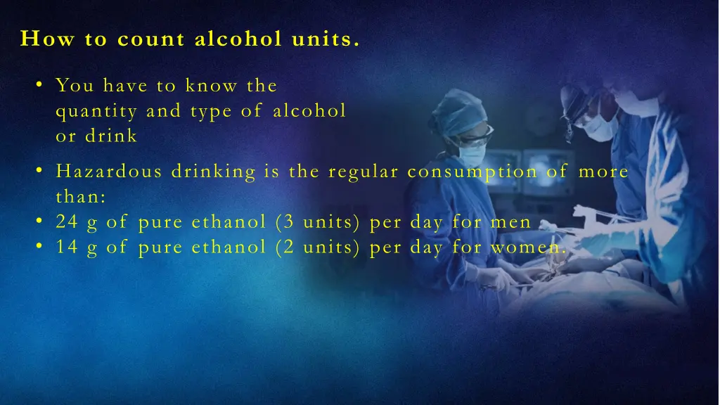 how to count alcohol units