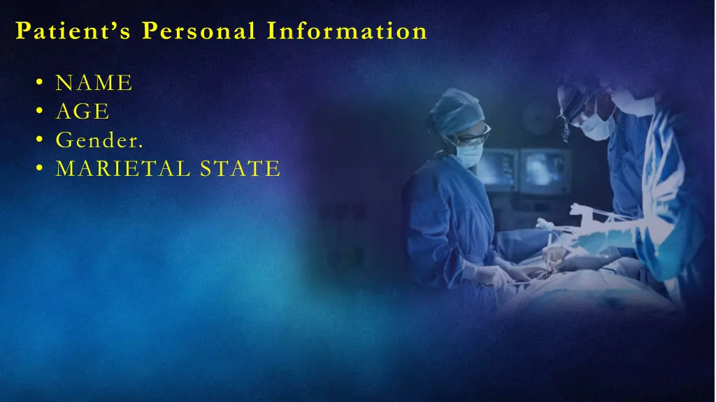 patient s personal information