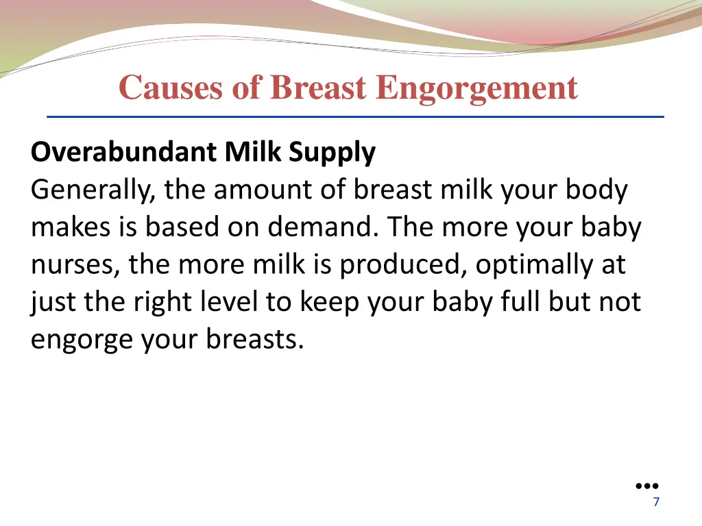 causes of breast engorgement 1