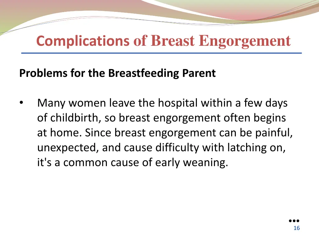 complications of breast engorgement 3