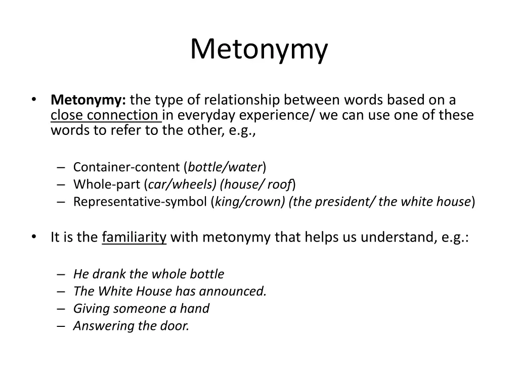 metonymy