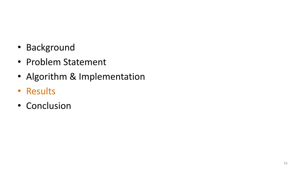 background problem statement algorithm 1