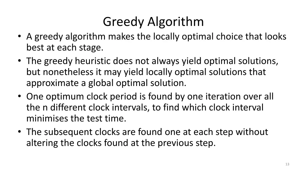 greedy algorithm