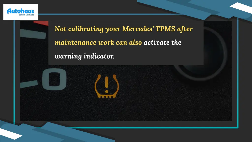 not calibrating your mercedes tpms after