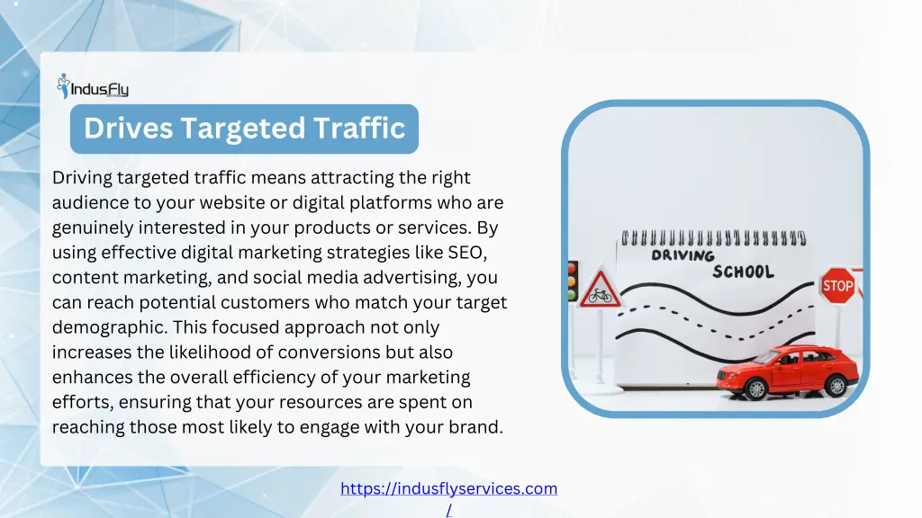 drives targeted traffic