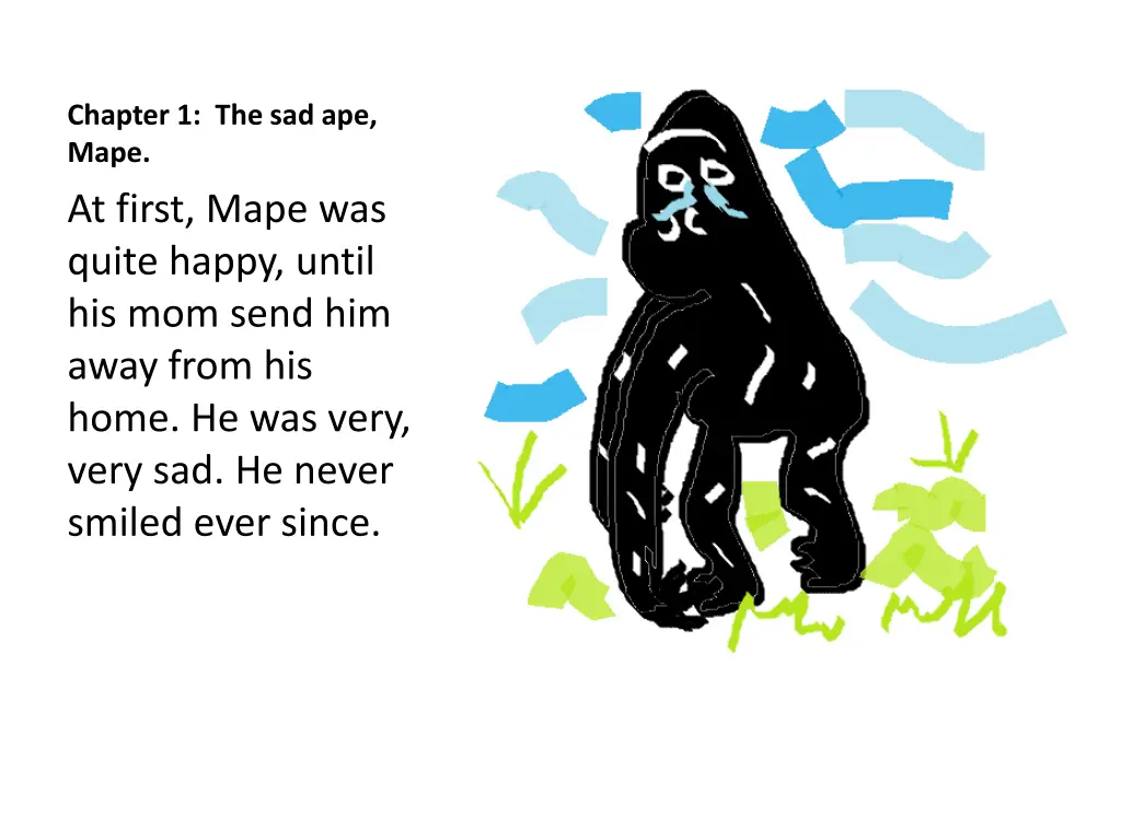 chapter 1 the sad ape mape at first mape