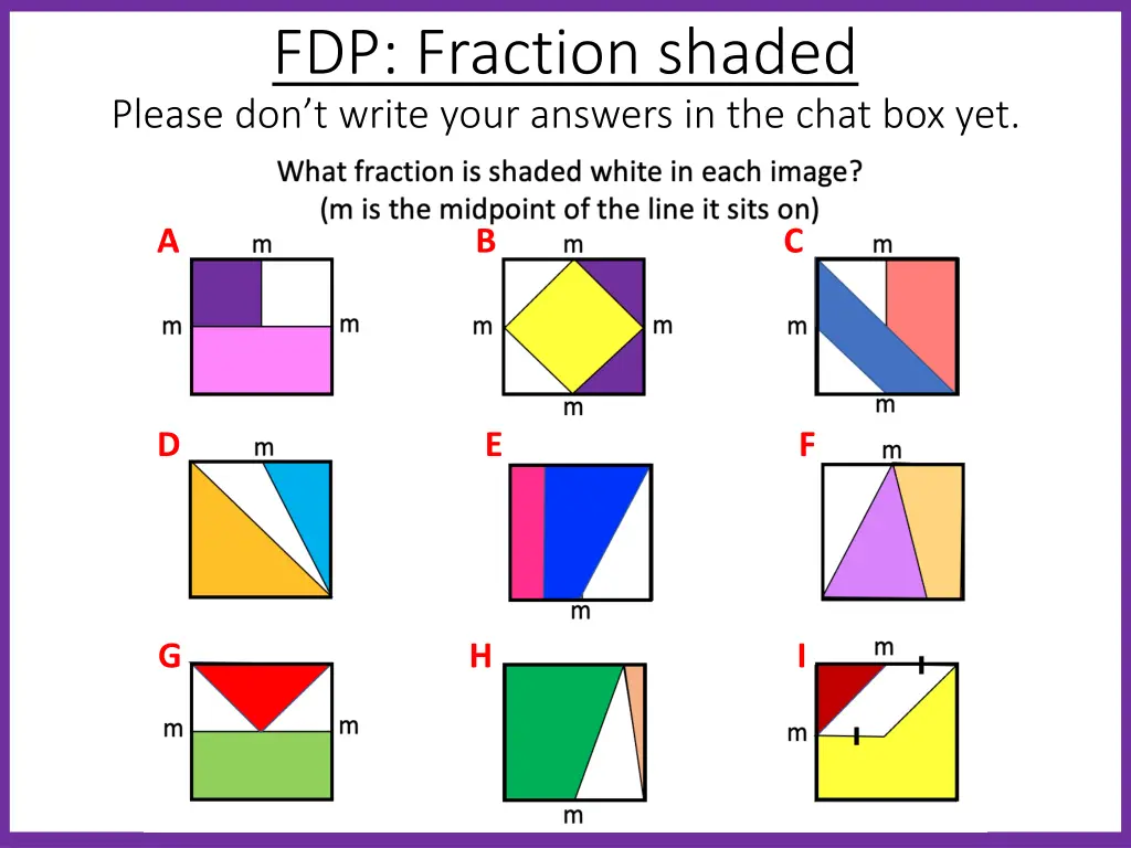 fdp fraction shaded please don t write your