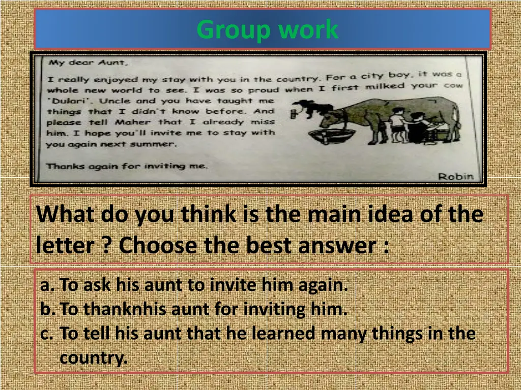 group work