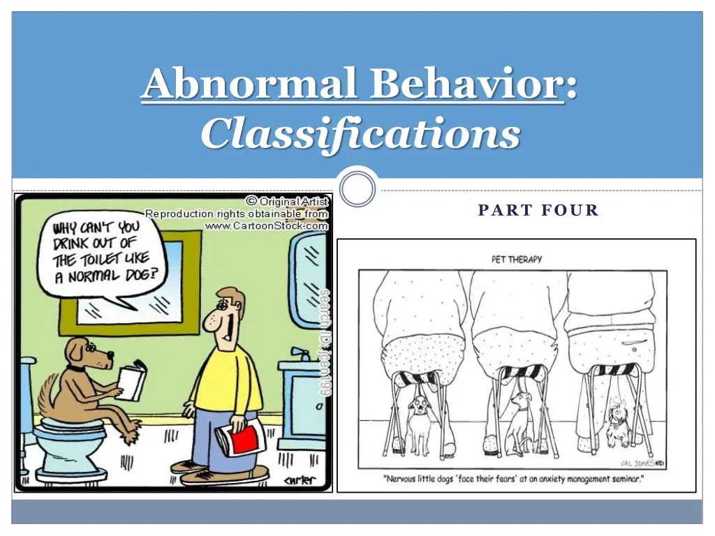 abnormal behavior classifications