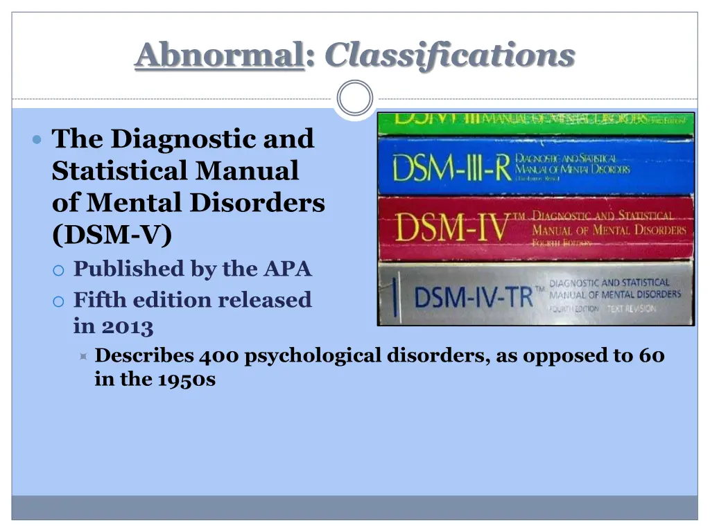 abnormal classifications